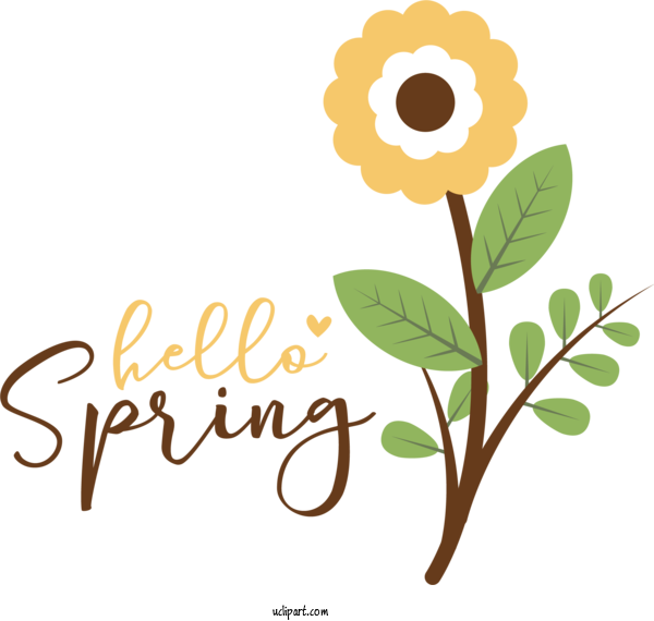 Free Nature Design Drawing Logo For Spring Clipart Transparent Background