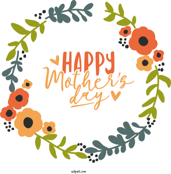 Free Holidays Wreath Floral Design Floral Wreath For Mothers Day Clipart Transparent Background