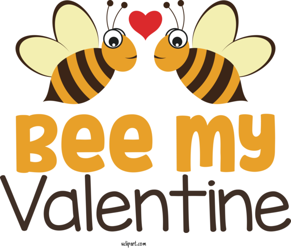 Free Holidays Bees Insects Buff Tailed Bumblebee For Valentines Day Clipart Transparent Background