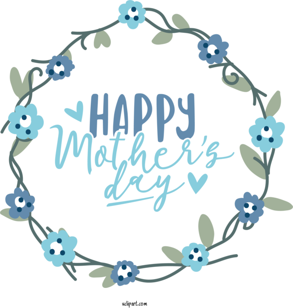 Free Holidays Flower Floral Design Wreath For Mothers Day Clipart Transparent Background