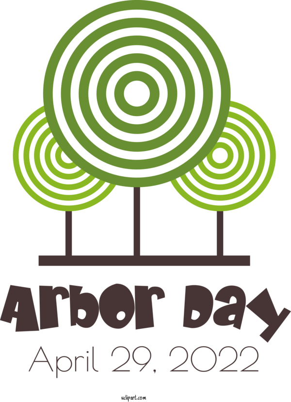 Free Holidays Design Logo Green For Arbor Day Clipart Transparent Background