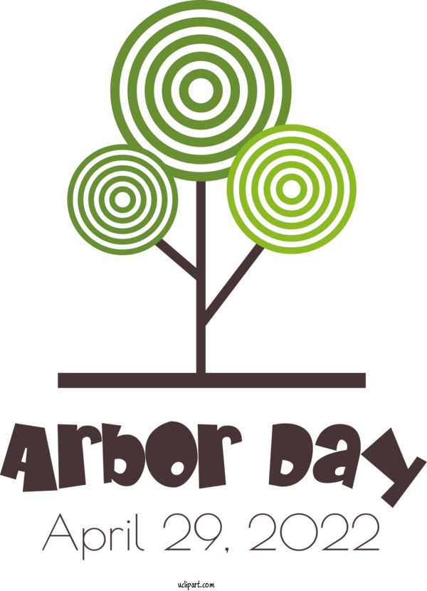 Free Holidays Design Logo Line For Arbor Day Clipart Transparent Background