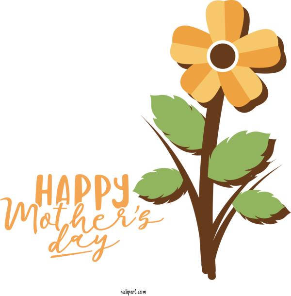 Free Holidays Plant Stem Leaf Floral Design For Mothers Day Clipart Transparent Background