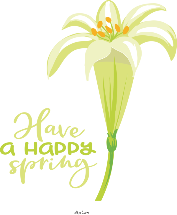 Free Nature Plant Stem Cut Flowers Design For Spring Clipart Transparent Background