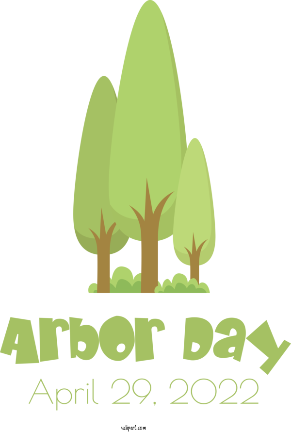 Free Holidays Leaf Cartoon Logo For Arbor Day Clipart Transparent Background