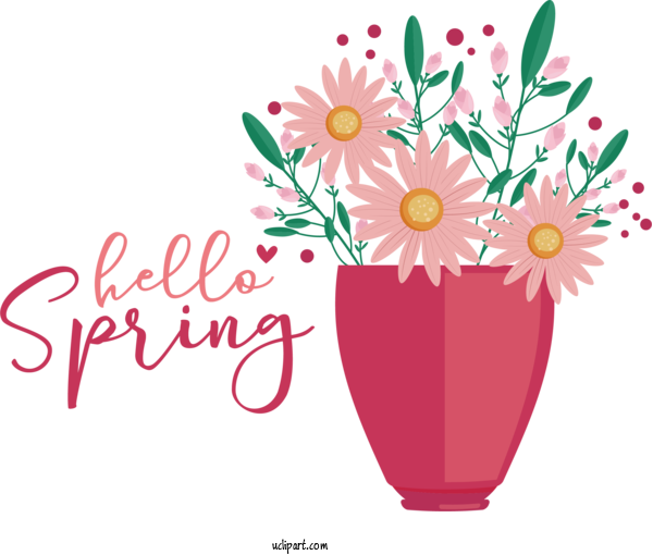 Free Nature Flower Floral Design Cut Flowers For Spring Clipart Transparent Background