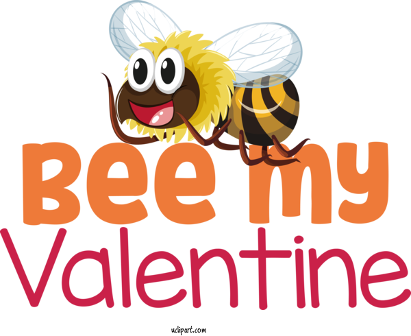 Free Holidays Insects Cartoon Logo For Valentines Day Clipart Transparent Background