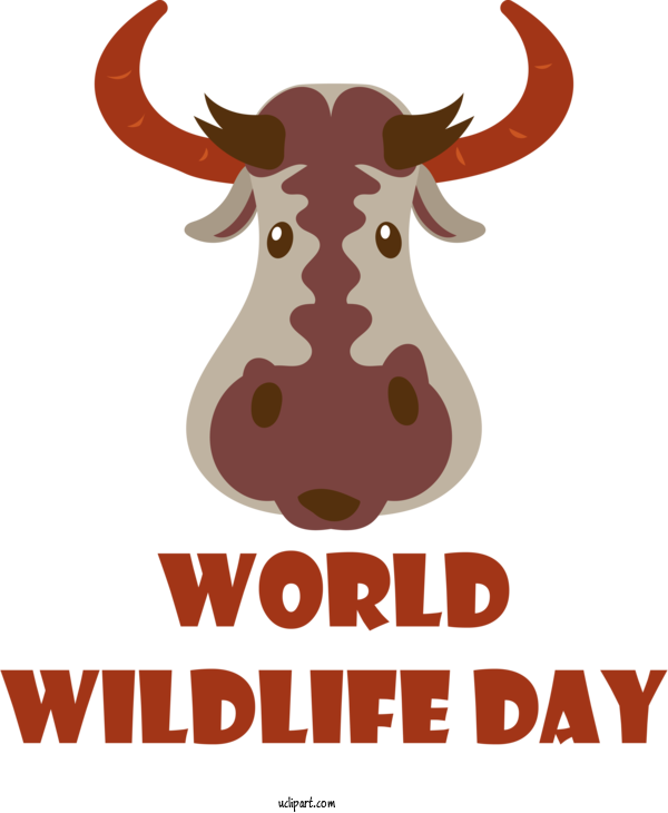 Free Holidays Reindeer Deer Design For World Wildlife Day Clipart Transparent Background