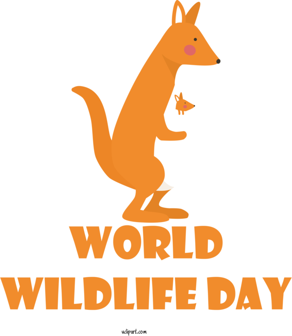 Free Holidays Red Fox  Logo For World Wildlife Day Clipart Transparent Background