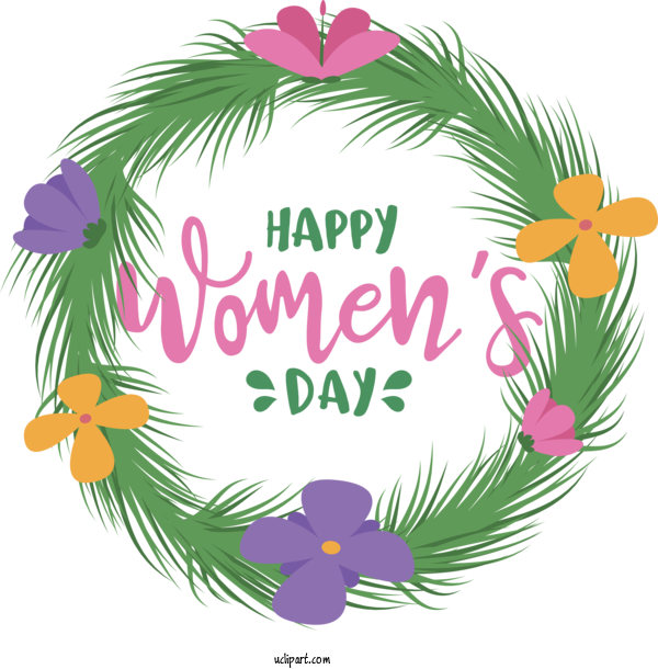 Free Holidays Leaf Floral Design Design For International Women's Day Clipart Transparent Background
