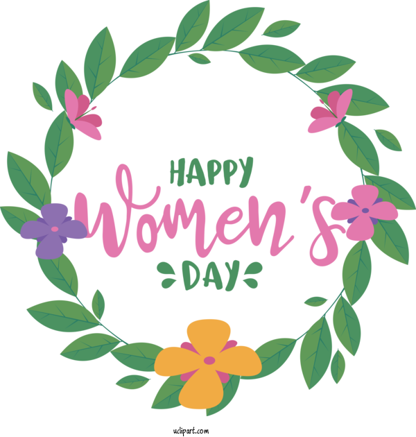 Free Holidays Drawing Logo Painting For International Women's Day Clipart Transparent Background