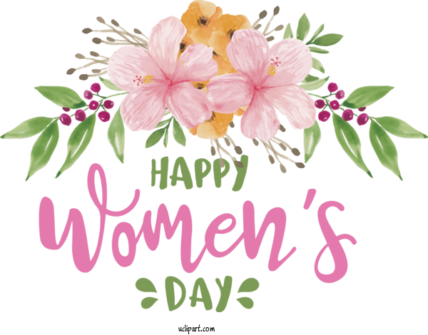 Free Holidays Flower Rose Floral Design For International Women's Day Clipart Transparent Background