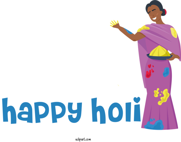 Free Holidays Party Birthday Design For Holi Clipart Transparent Background