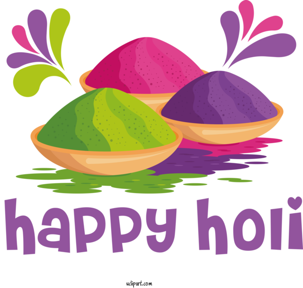 Free Holidays Flower Floral Design For Holi Clipart Transparent Background
