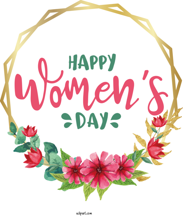 Free Holidays Logo Visual Arts Plant For International Women's Day Clipart Transparent Background