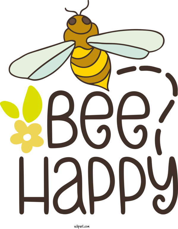 Free Moods Bees Bumblebee Hymenopterans For Happy Clipart Transparent Background