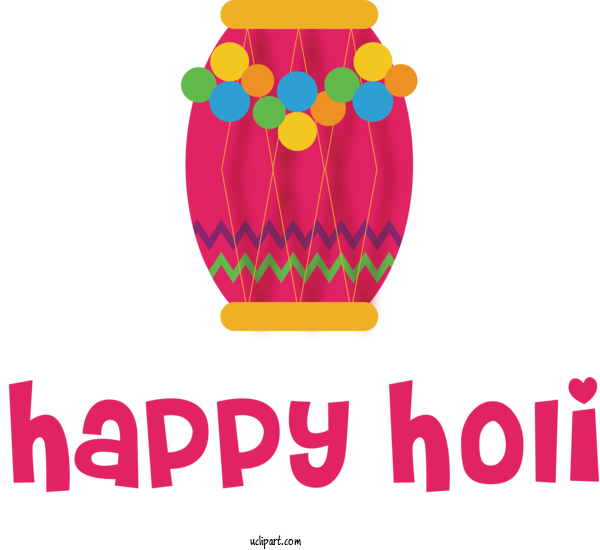 Free Holidays Design Logo Line For Holi Clipart Transparent Background