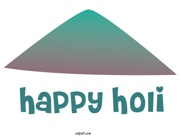 Free Holidays Logo Triangle Font For Holi Clipart Transparent Background