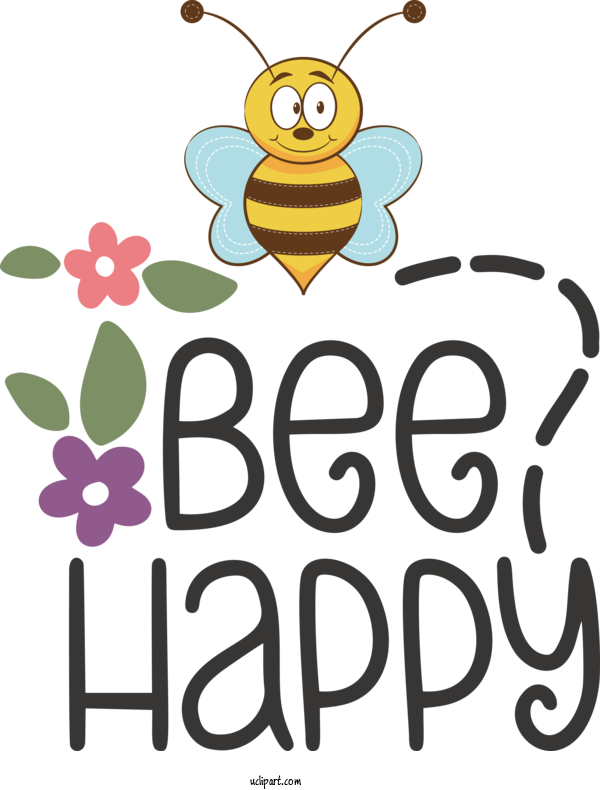 Free Moods Bees Western Honey Bee Bumblebee For Happy Clipart Transparent Background