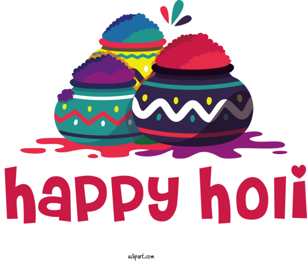 Free Holidays GIF Birthday Party For Holi Clipart Transparent Background
