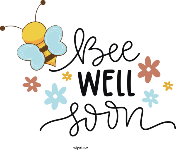 Free Occasions Design Human Cartoon For Get Well Clipart Transparent Background