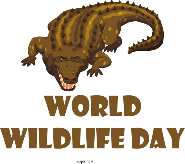 Free Holidays Royalty Free Design For World Wildlife Day Clipart Transparent Background