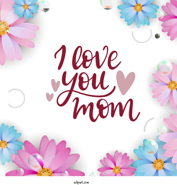 Free Holidays Daughter Family For Mothers Day Clipart Transparent Background