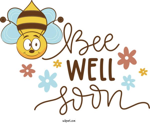 Free Occasions Insects Design Pollinator For Get Well Clipart Transparent Background