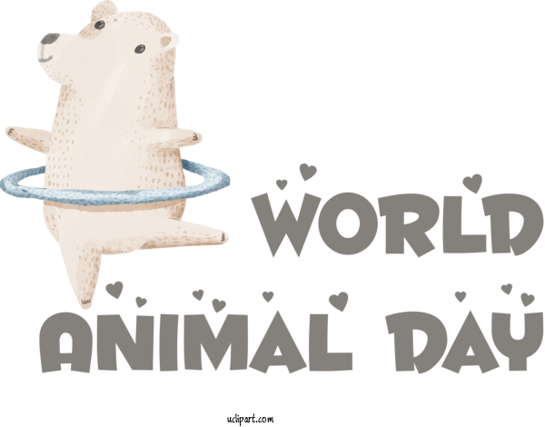 Free Holidays Logo Font Morocco For World Animal Day Clipart Transparent Background