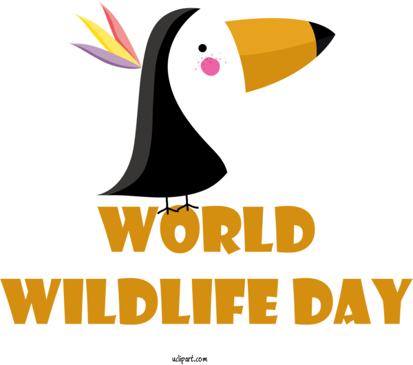 Free Holidays Design Logo Barbie For World Wildlife Day Clipart Transparent Background