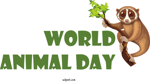 Free Holidays Human Logo Font For World Animal Day Clipart Transparent Background