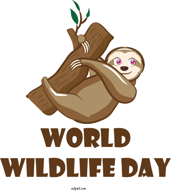 Free Holidays Design Cartoon Royalty Free For World Wildlife Day Clipart Transparent Background