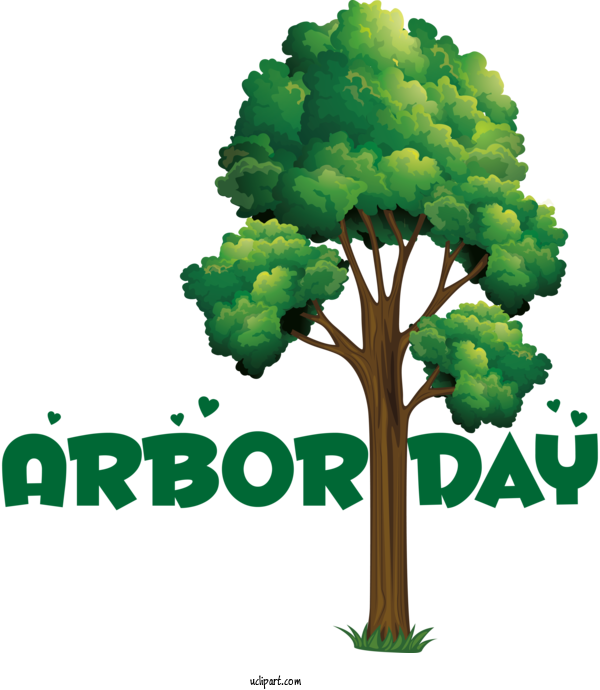 Free Holidays Tree Branch Garden For Arbor Day Clipart Transparent Background