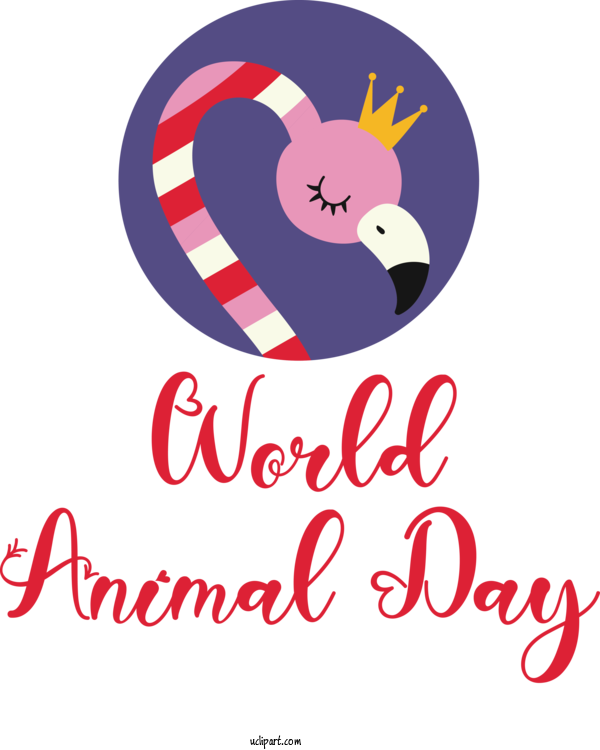Free Holidays Logo Cartoon Line For World Animal Day Clipart Transparent Background