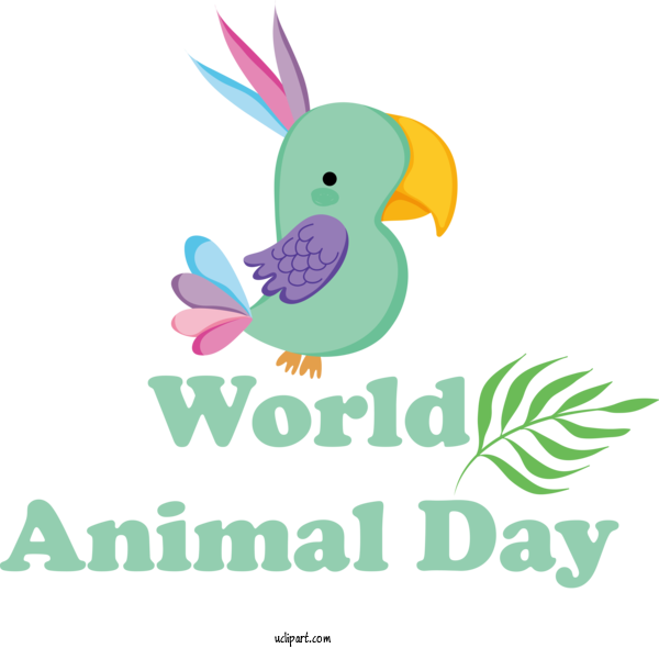 Free Holidays Easter Bunny Birds Cartoon For World Animal Day Clipart Transparent Background