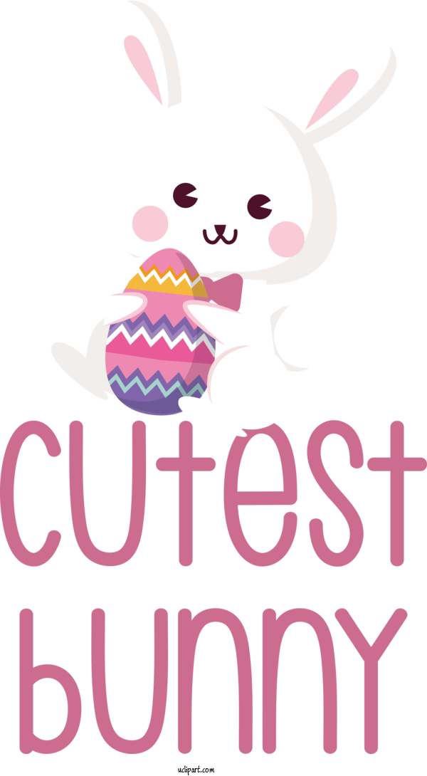 Free Holidays Easter Bunny Design LON:0JJW For Easter Clipart Transparent Background