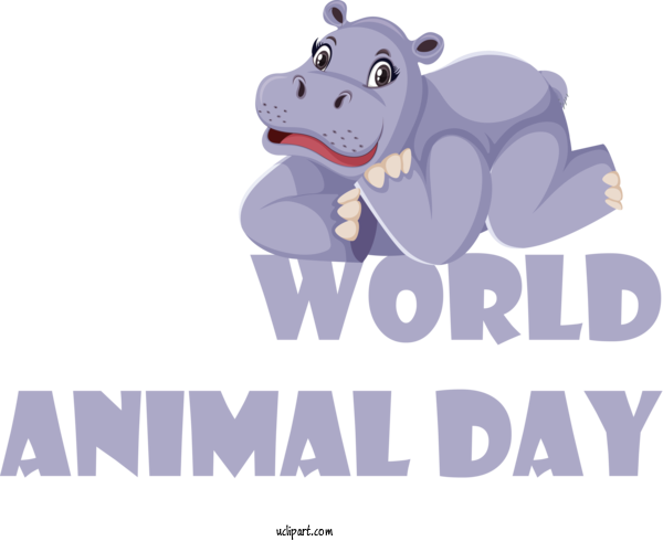 Free Holidays Horse Dog For World Animal Day Clipart Transparent Background