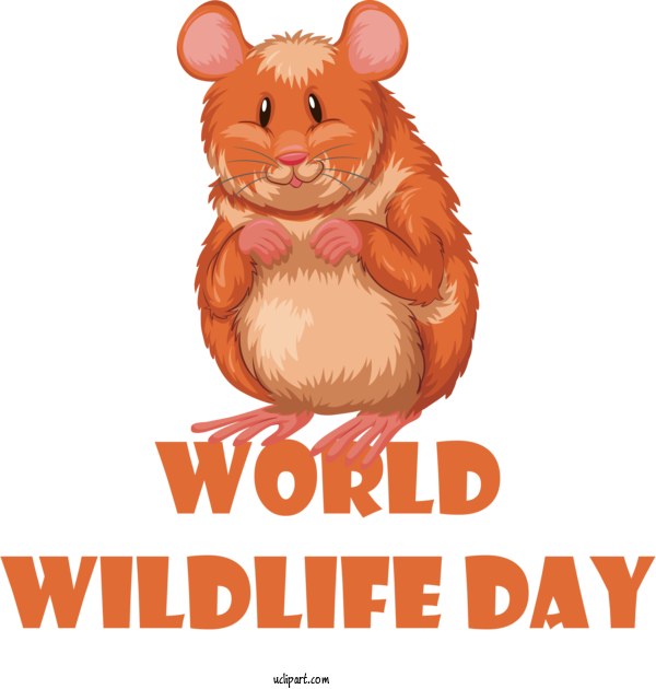 Free Holidays Cartoon Design Vector For World Wildlife Day Clipart Transparent Background