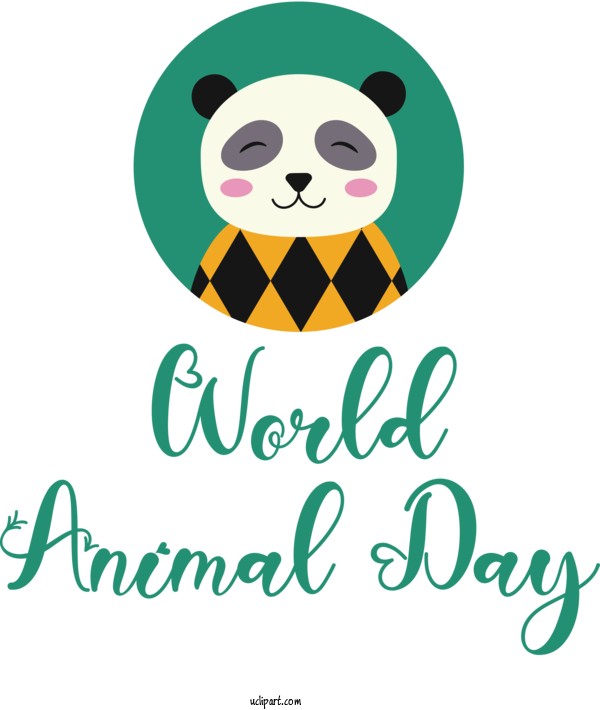Free Holidays Design Logo Human For World Animal Day Clipart Transparent Background