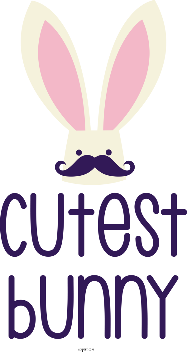 Free Holidays Easter Bunny Rabbit Logo For Easter Clipart Transparent Background
