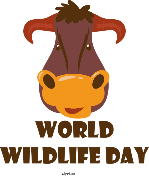 Free Holidays Cartoon Logo Snout For World Wildlife Day Clipart Transparent Background
