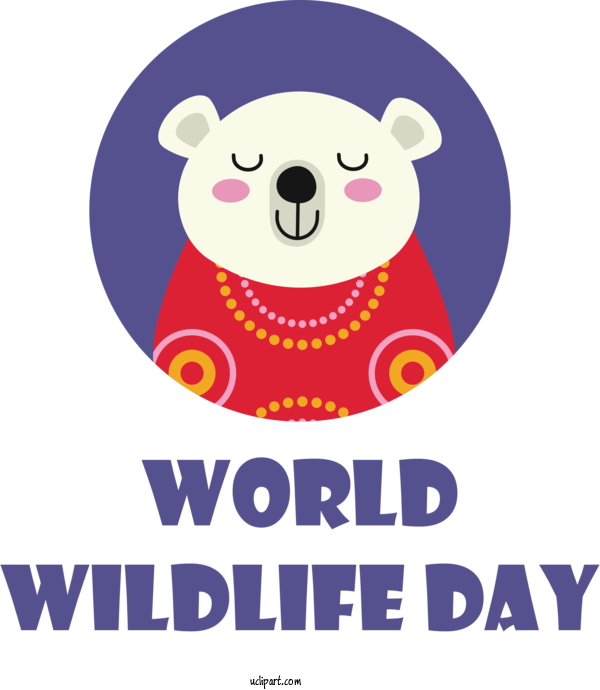 Free Holidays Cartoon Royalty Free For World Wildlife Day Clipart Transparent Background