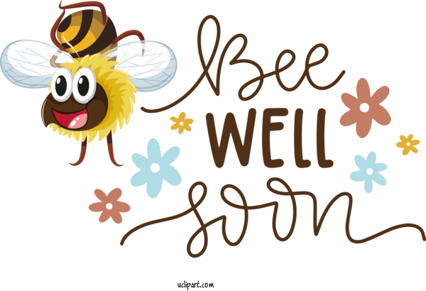 Free Occasions Insects Pollinator Cartoon For Get Well Clipart Transparent Background