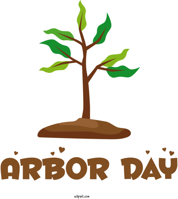 Free Holidays Birthday Logo Wish For Arbor Day Clipart Transparent Background