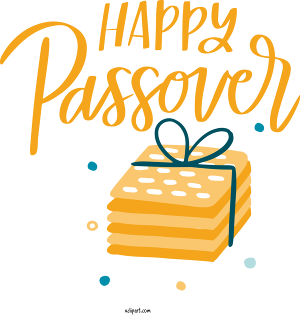 Free Holidays Line Yellow Happiness For Passover Clipart Transparent Background