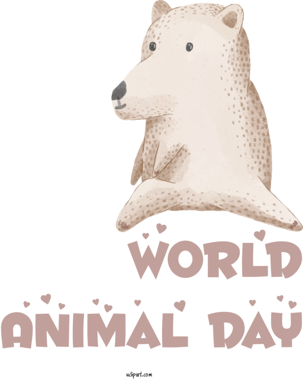 Free Holidays Cupcake Snout Font For World Animal Day Clipart Transparent Background