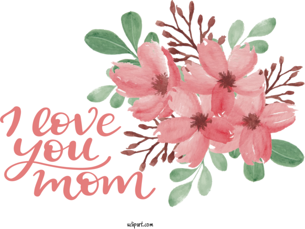 Free Holidays Watercolor Painting Cherry Blossom Flower For Mothers Day Clipart Transparent Background
