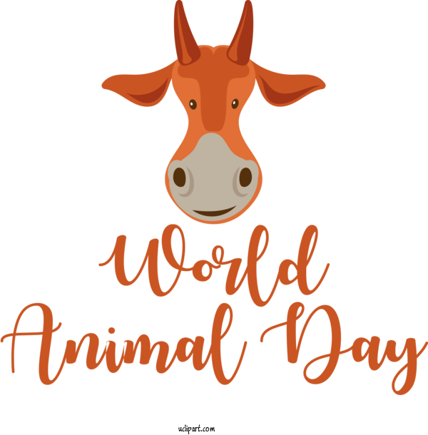 Free Holidays Giraffids Deer Cartoon For World Animal Day Clipart Transparent Background