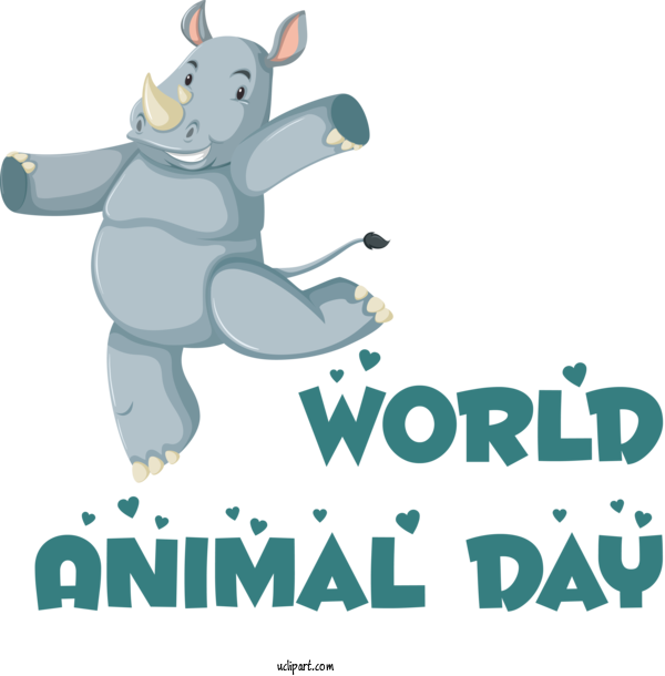 Free Holidays Human Cartoon Logo For World Animal Day Clipart Transparent Background