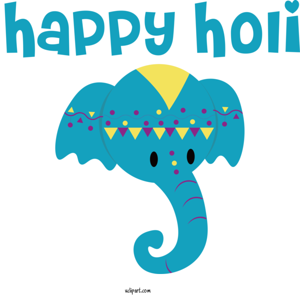 Free Holidays Happiness Belief GIF For Holi Clipart Transparent Background